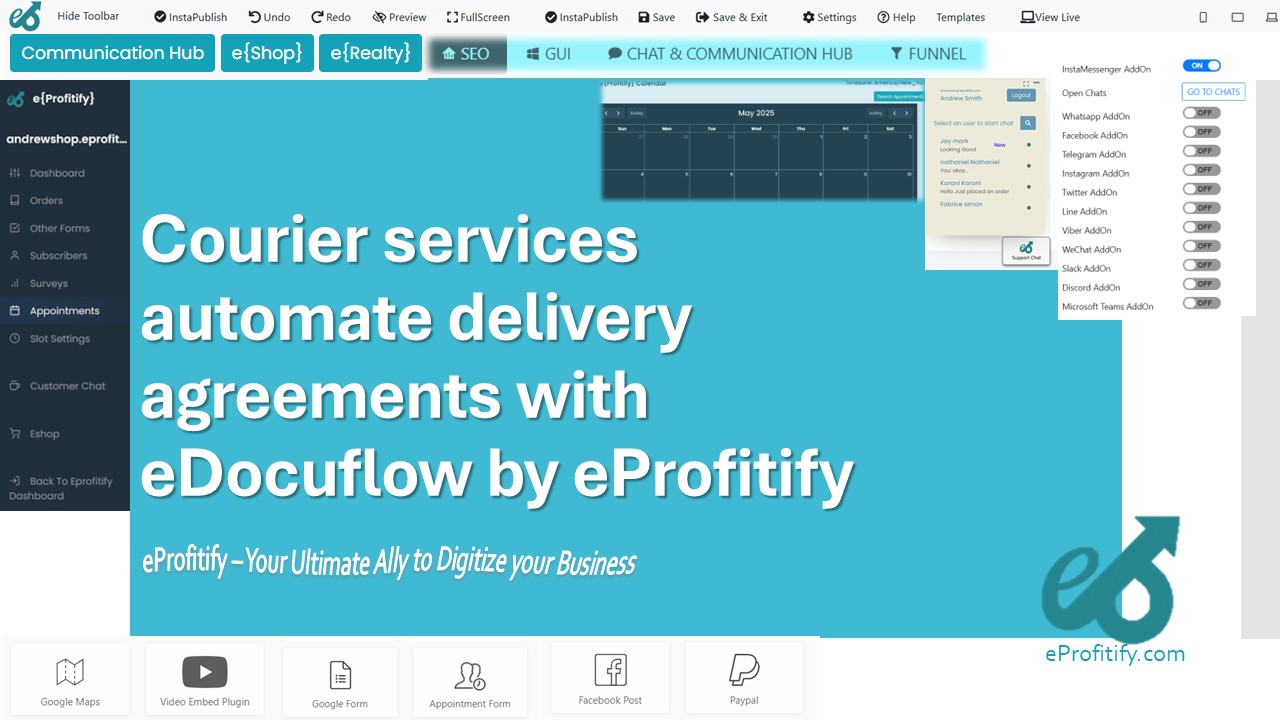Courier services automate delivery agreements with eDocuflow by eProfitify